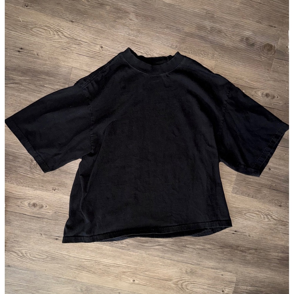 Shaka Wear Super Max Heavyweight Oversize Tee Black Mens Large Streetwear Boxy